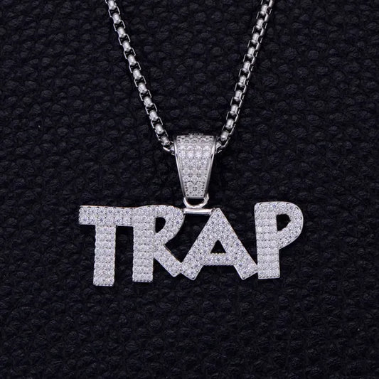 Veyrox™ Trap Letter Pendant — Silver